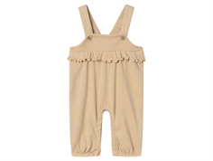 Lil Atelier irish cream melange overalls